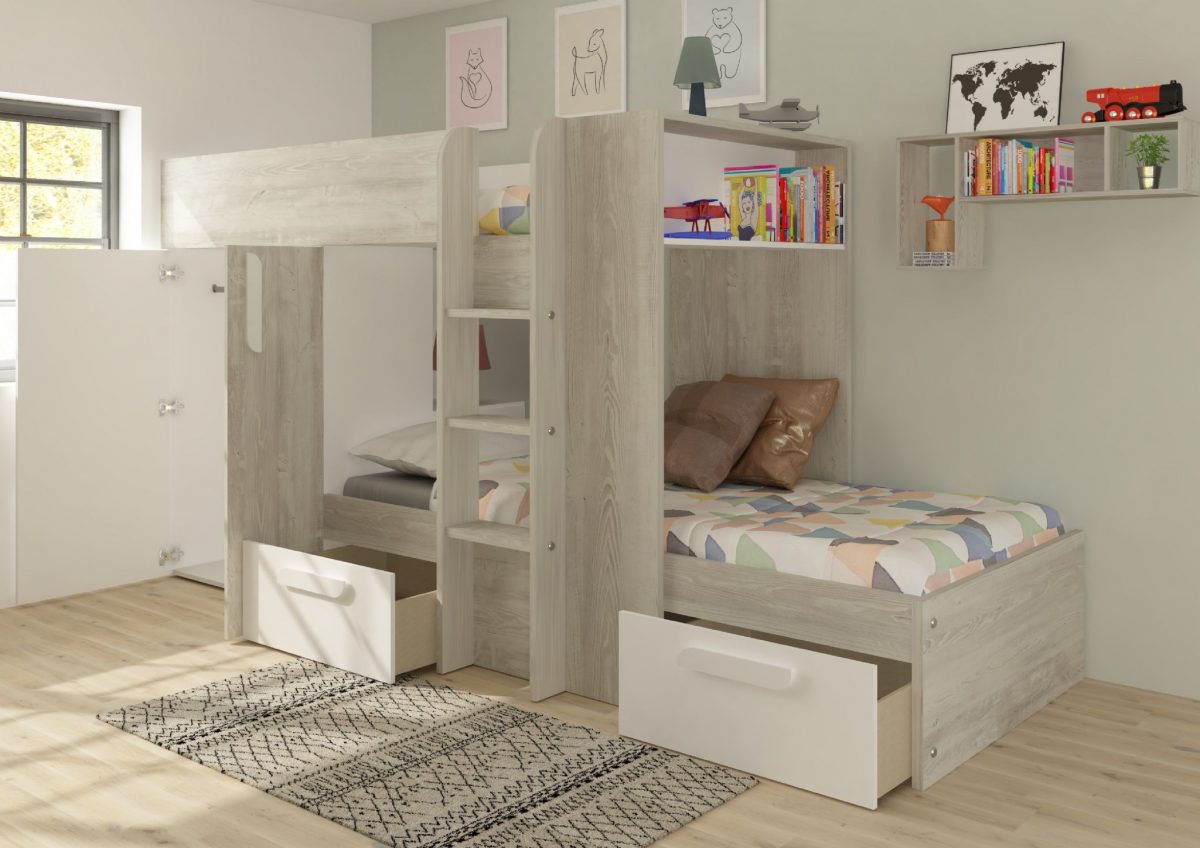 Barca White Bunkbed Kids Beds UK