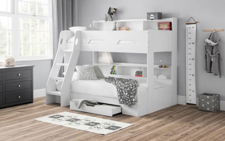 orion white triple bunk roomset