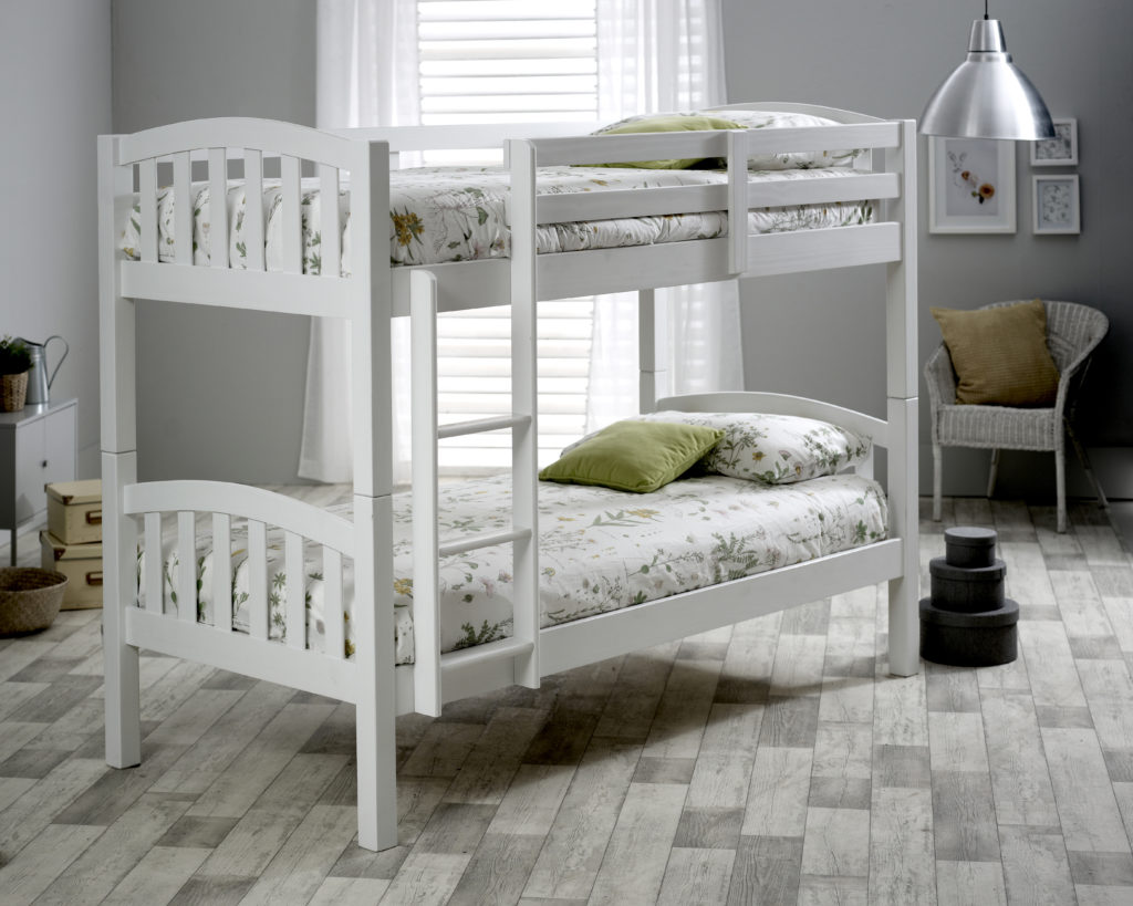 Mya White Bunk Bed Kids Beds UK