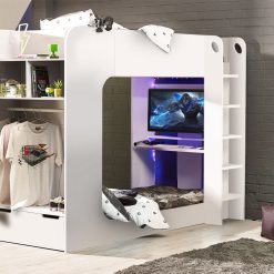 impact gaming bunk white roomset