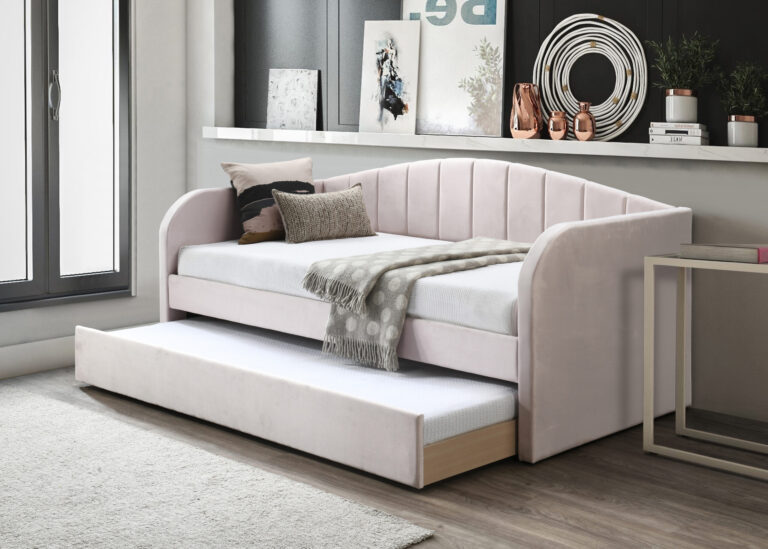 Fabric Day Bed Pink Open scaled