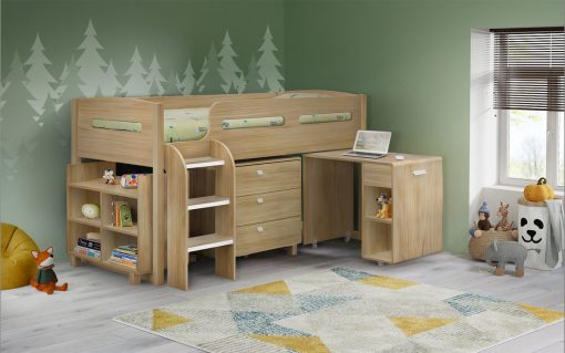 kim005 kimbo cabin bed sonoma oak roomset 1