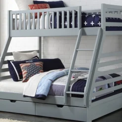 states grey triple bunk